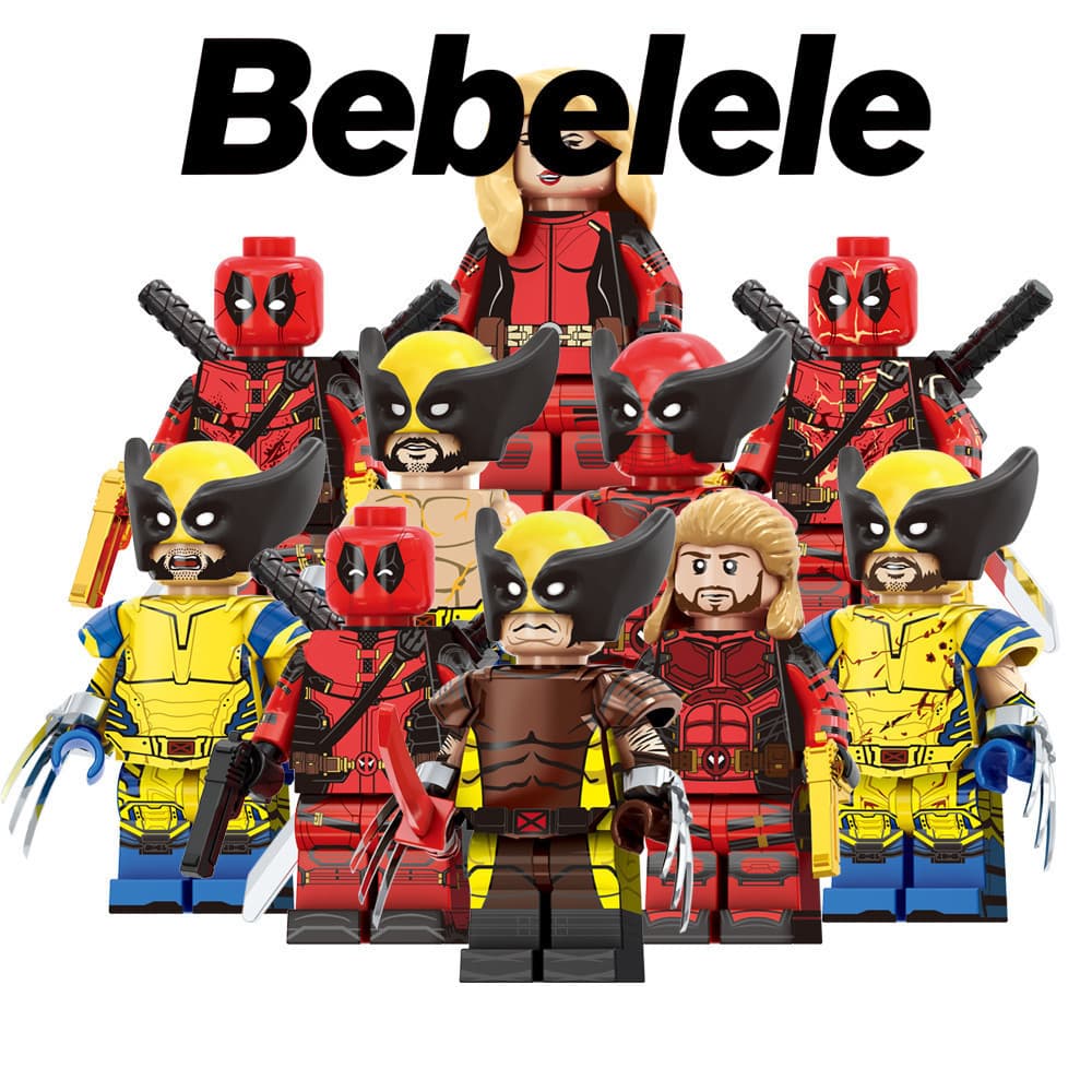 Filme Quente Super Heróis Lady Deadpool & Wolverine Wade Wilson Figura Brinquedos Para Crianças#321