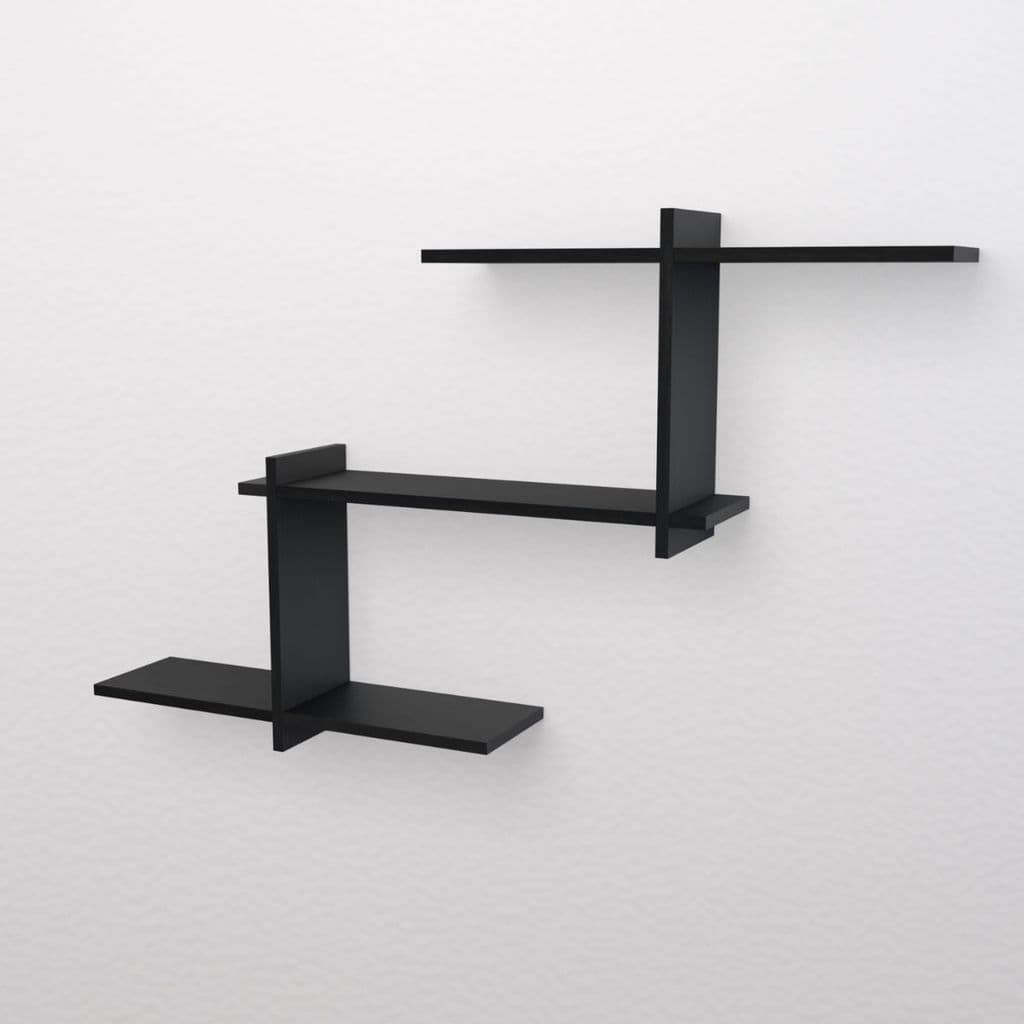 Nicho Decorativo Estilo 90 X 9 X 45cm NB 90459 multivisao, nicho com 3 prateleiras , nicho minimalista, nicho industrail
