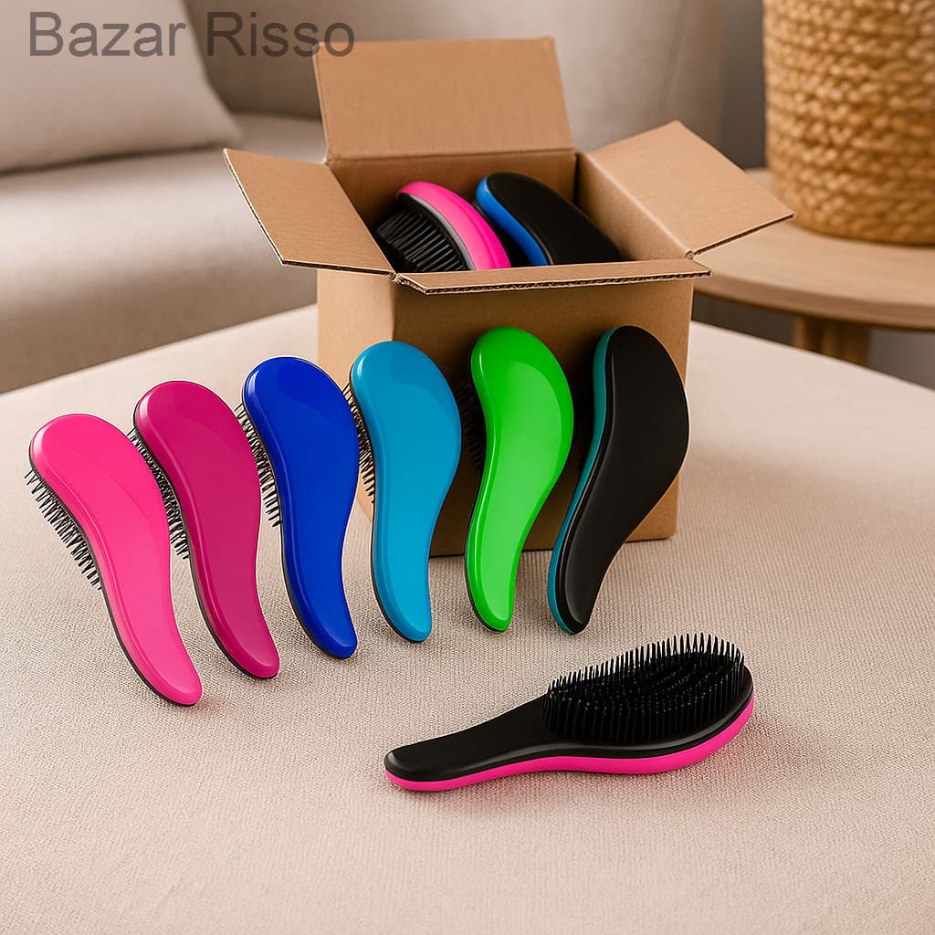 Atacado: 50 Escovas Mágicas Anti Frizz – Cores Sortidas ou Escolha | Para RevenderG1GW