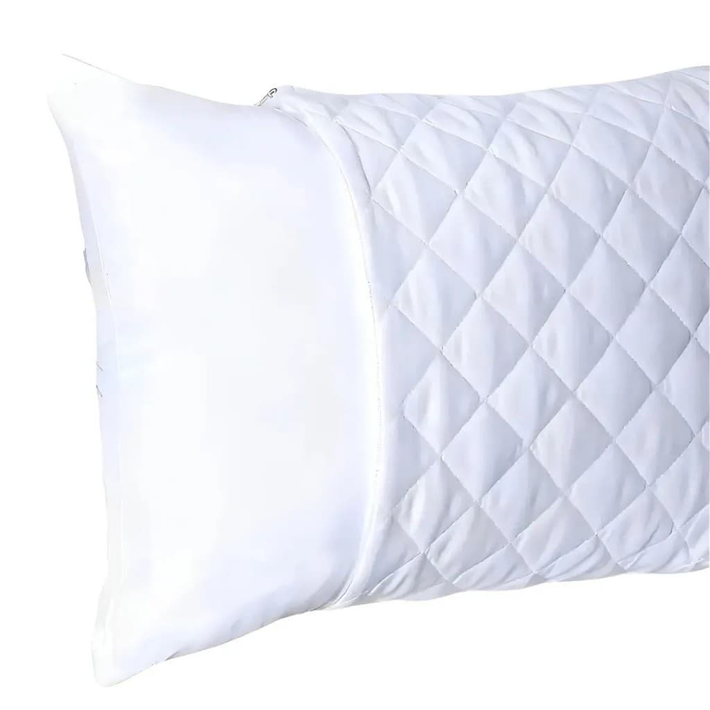 PROTETOR DE TRAVESSEIRO MATELASSADO 50 cm x 70 cm BRANCO