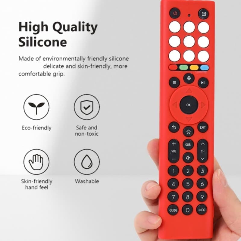 Li * Capa Silicone Ergonômico Macio Para ERF2B38H ERF2K38H ERF2F38H Controle Remoto Ideal TV Frequente