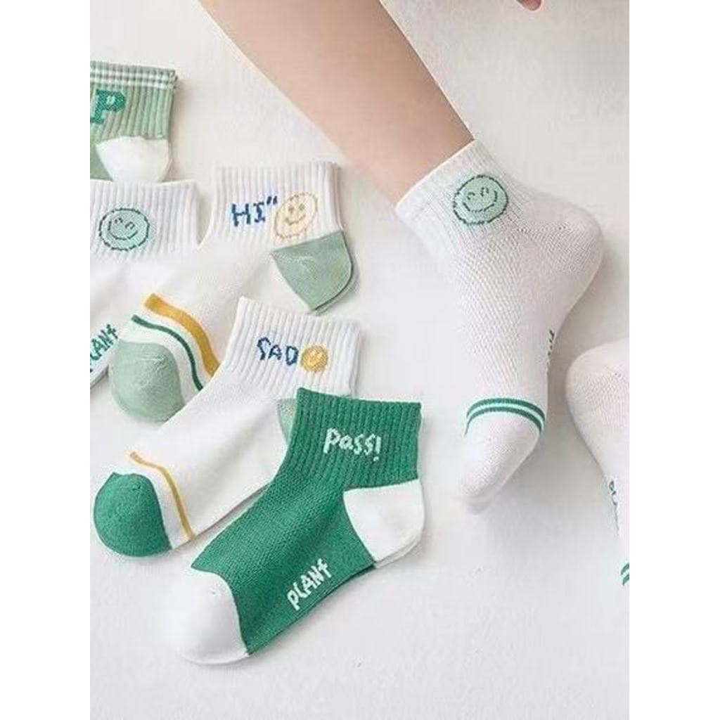 Kit 10 Pares Meia Infantil Estampadinha\lisa menino e menina de criançalili