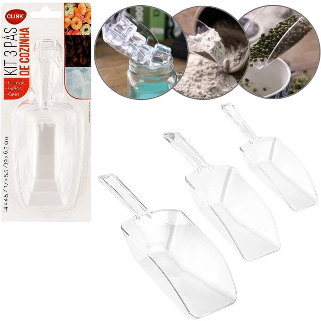 COLHER MEDIDORA 3 PEÇAS COZINHA CLINK