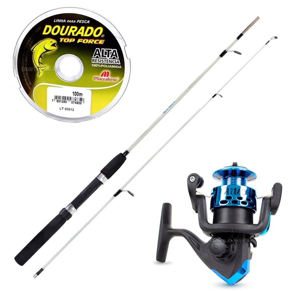 Kit Para Pesca Vara e Molinete C/ Linha de Pesca (Ref. 06)