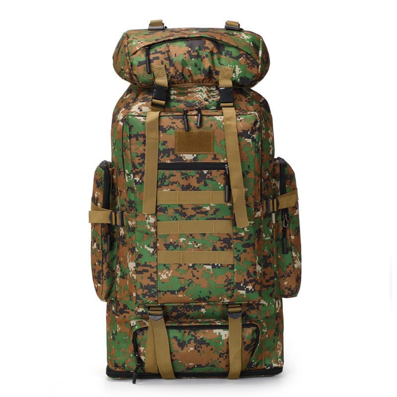 Mochila Reforçada Cargueira 80L Impermeável para Trilha e Camping