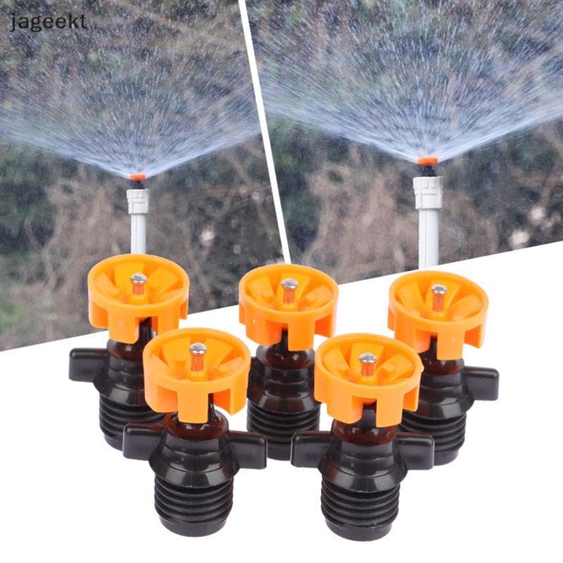 [jageekt] 1/5 Unidades 1/2 " Rosca Macho Rotação Automática Bico De Rega De 360 Graus Aspersor Jardim Parque Gramado Flo