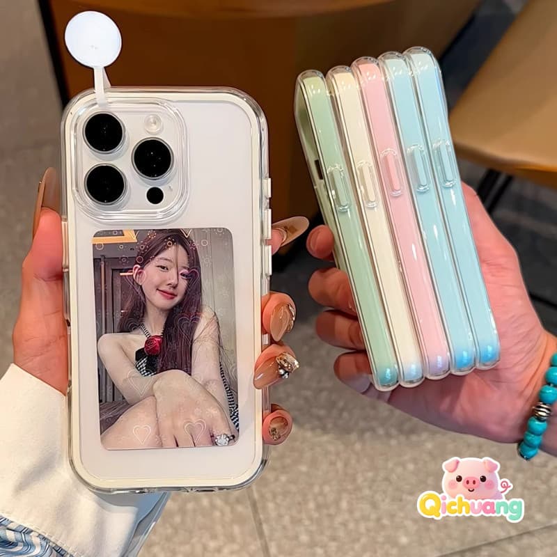 Porta-Cartões Capas Compatíveis Transparentes Para Redmi Note 15 Pro Plus 14 13 12 11 12 Turbo 11T 11S 10 10T 10S 9T Cap