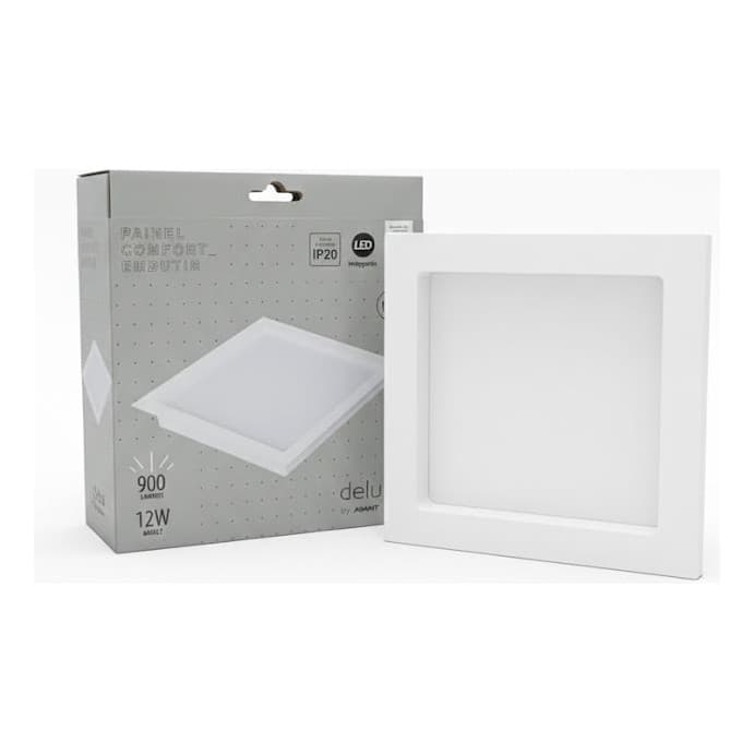 Painel LED Avant 12W Embutir Comfort Branco Neutro 4000K Fácil Instalação