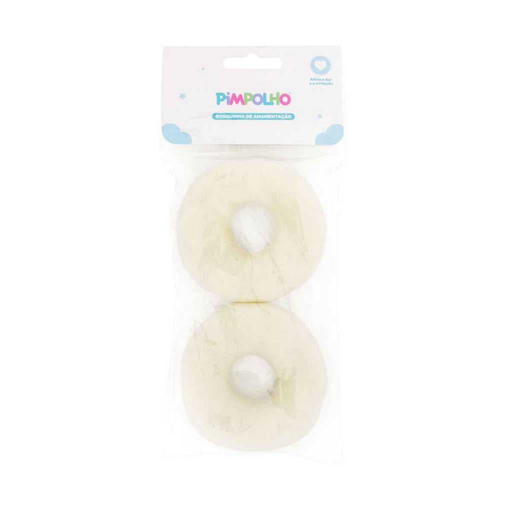 Rosquinha de Amamentação Lavável com 2 und Off White Pimpolho Rosquinha de Amamentação Pimpolho