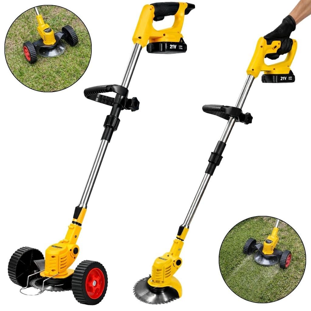 Aparador de Grama Com Rodinhas Sem Fio Portátil 21V AGBP700W - Profort