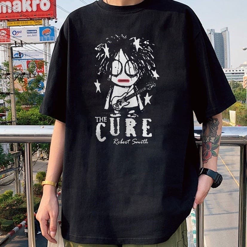 Camiseta Basica Algodao Robert Smith Banda The Cure Rock N Roll Metal UnissexMAYC