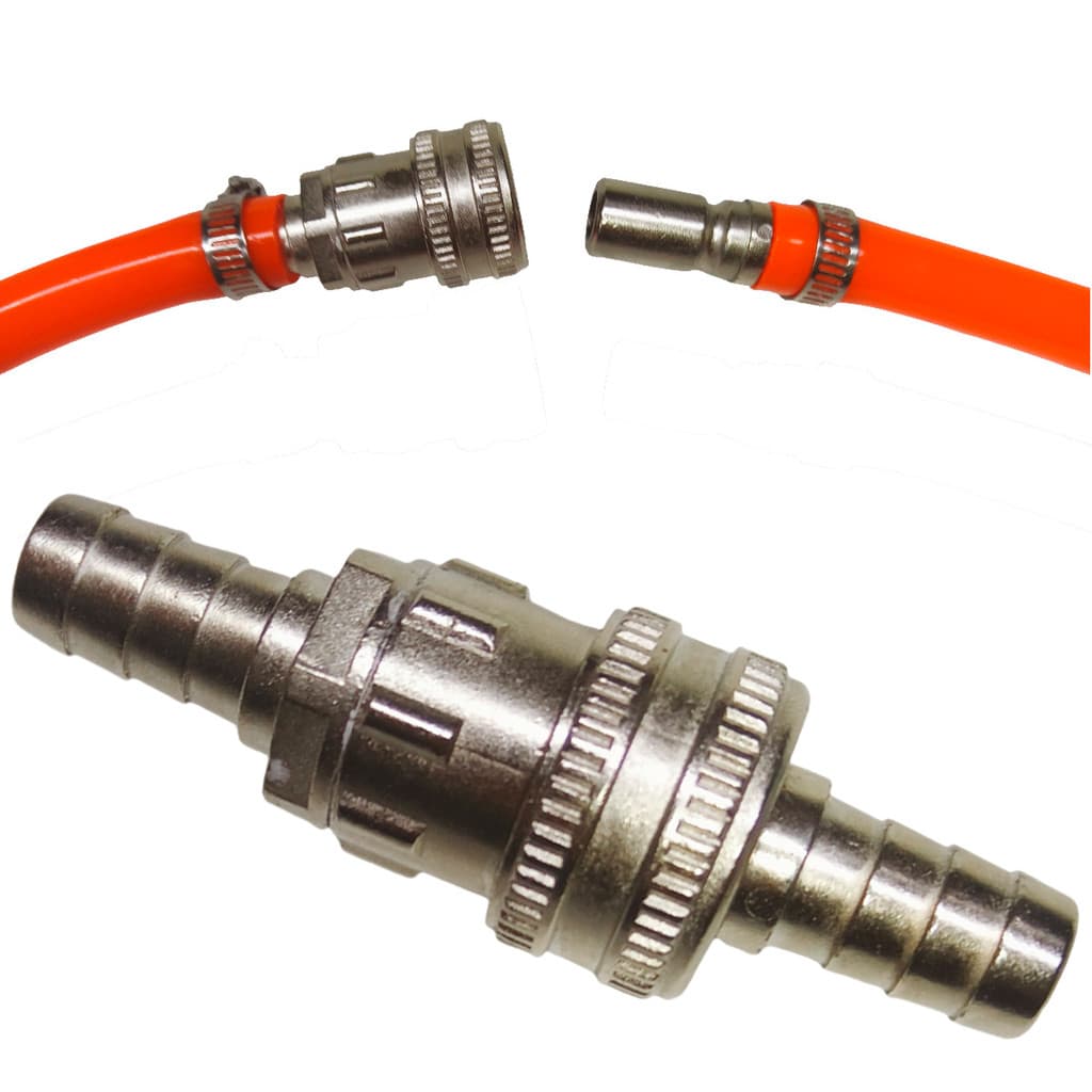 Emenda para Mangueira de Jardim Engate Rápido 1/2 Metal Cromado