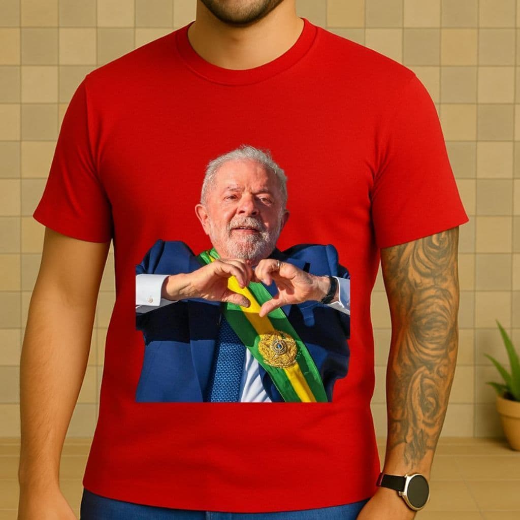 Camiseta Ironica Politica Lula Esperança do Brasil – Camisa Política Unissex
