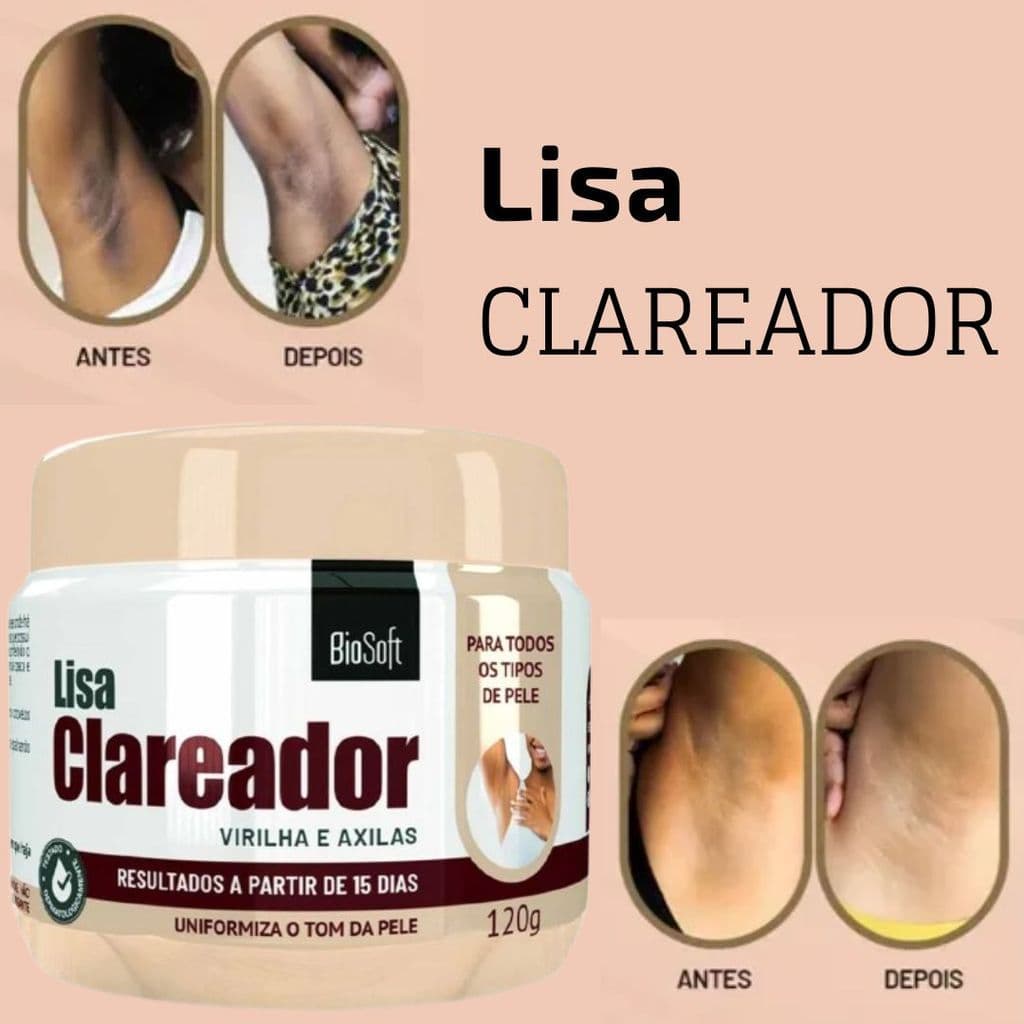 Creme Lisa Clareador 120g Biosoft