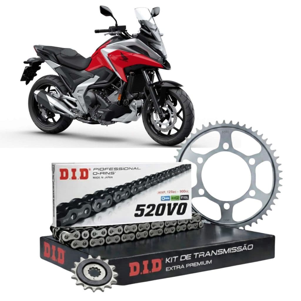 KIT DE RELAÇÃO DID PREMIUM HONDA NC750X  43/17T  (520V0-114ZB)