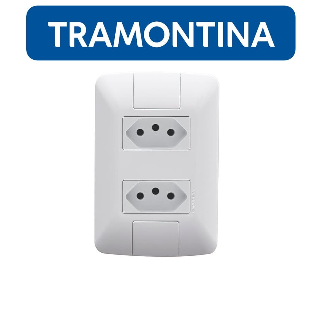 Conjunto Tomada Dupla 4x2 Aria 20a- Tramontina