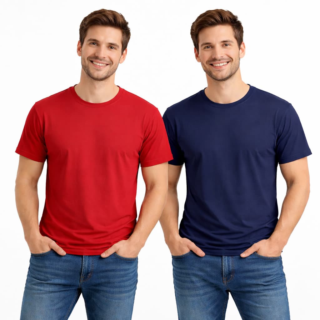Kit Camisetas Básicas em Algodão Premium 30.1 Camisa Trabalho Simples e Barata