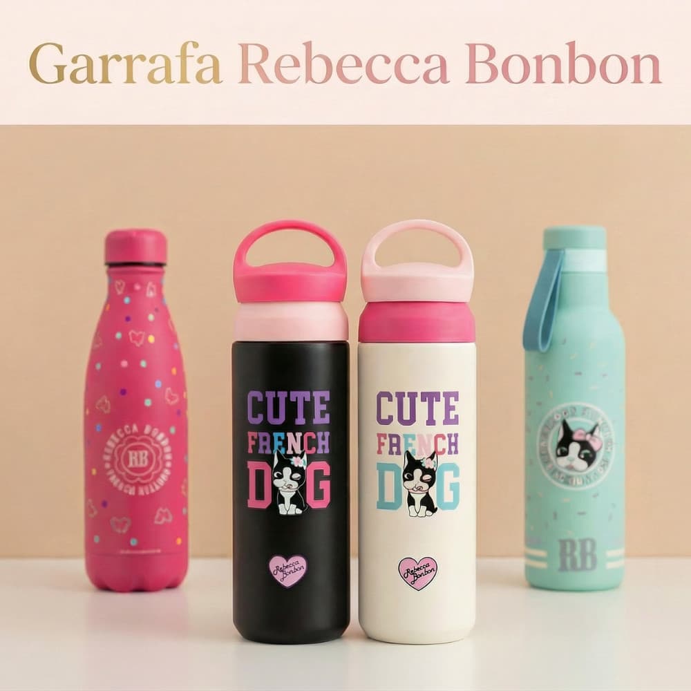 Garrafa Térmica De Água Inox 500ML Rebecca Bonbon