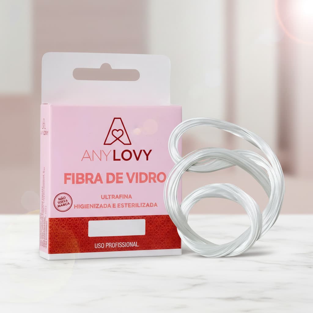 Fibra de Vidro AnyLovy Ultrafina 5m – Alongamento de Unhas Profissional Higienizada