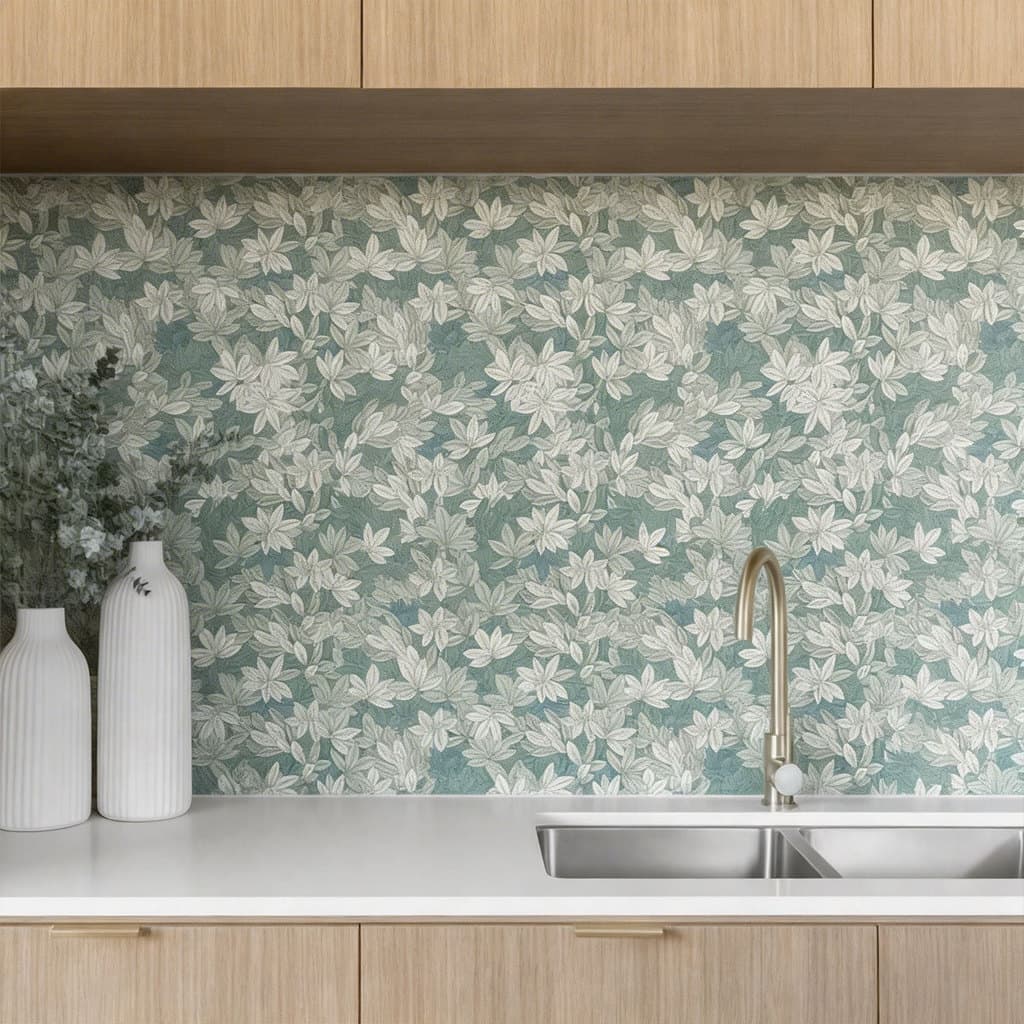 Papel De Parede Adesivo Verde Nobre Sala Auto colante Quarto Lavavel