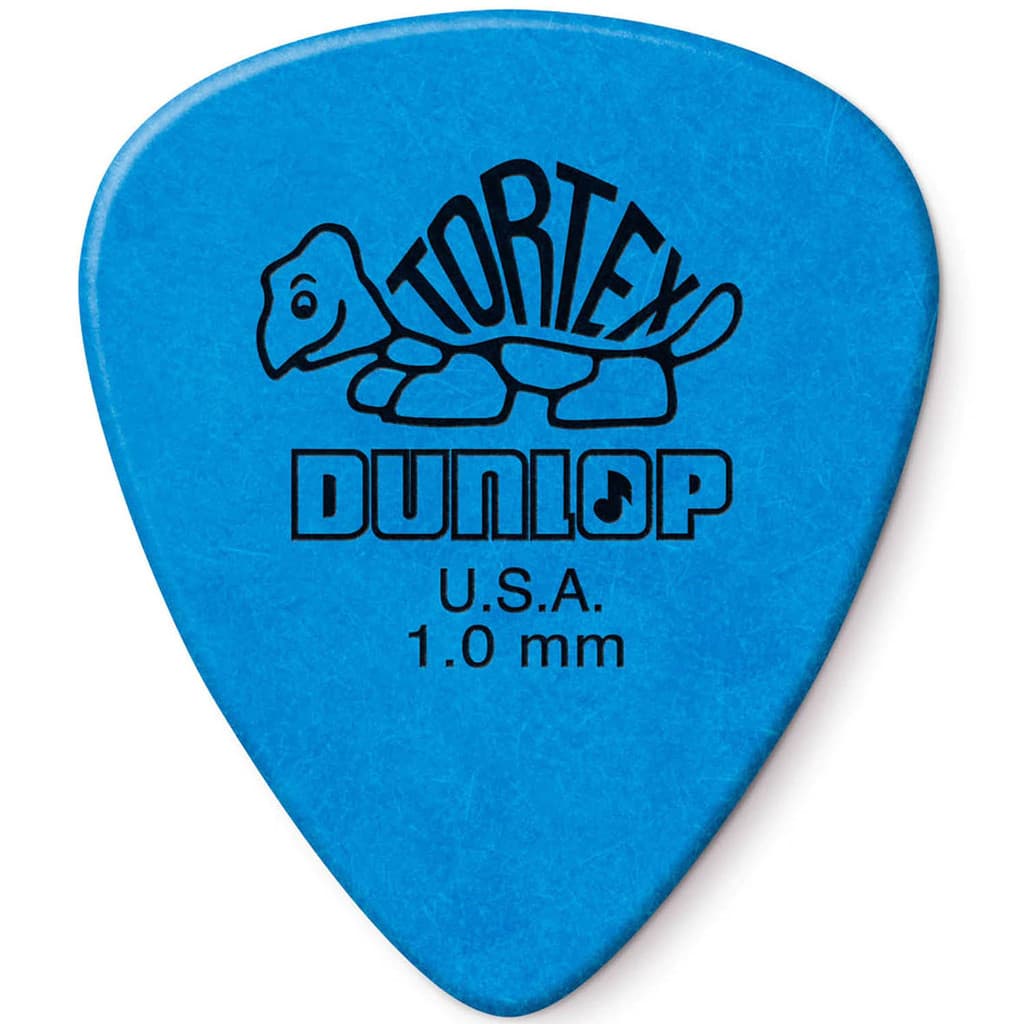 Palheta 1.0mm Azul Violão Guitarra Tortex Dunlop 418R1.0 Cod. 1345