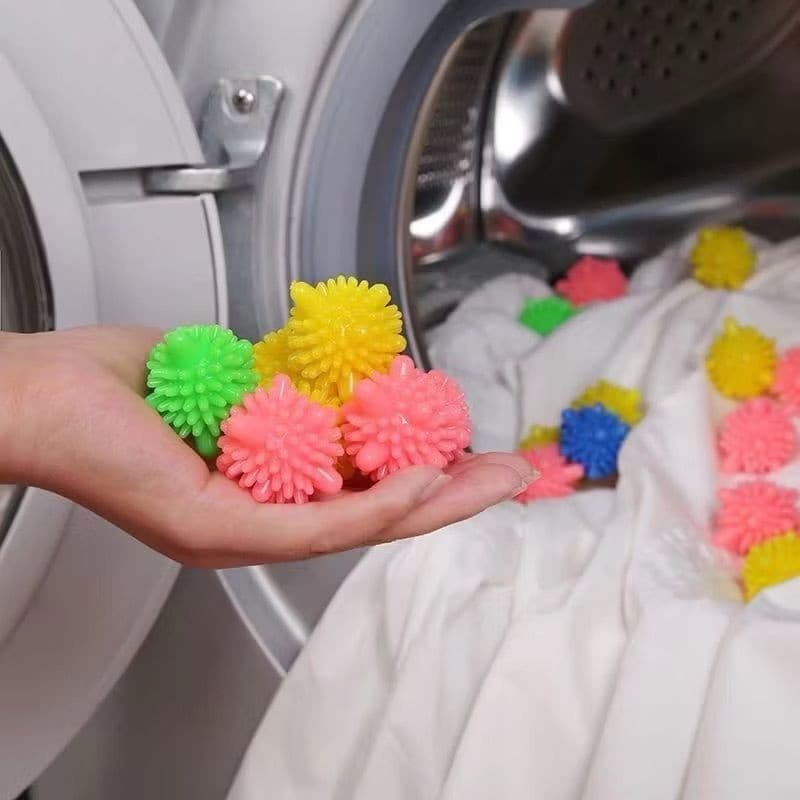 Kit 8 Esfera Bolinha Magica Bate Roupa Para Maquina de Lavar