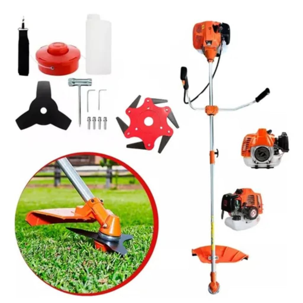 Roçadeira Aparador De Grama Profissional Nakasaki 75CC 3,5HP a Gasolina – Potente Aparador e Cortador de Grama