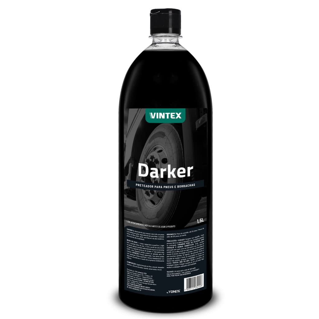 Pretinho Revitalizador Pneu e Borracha Brilhante Darker 1,5L Vintex