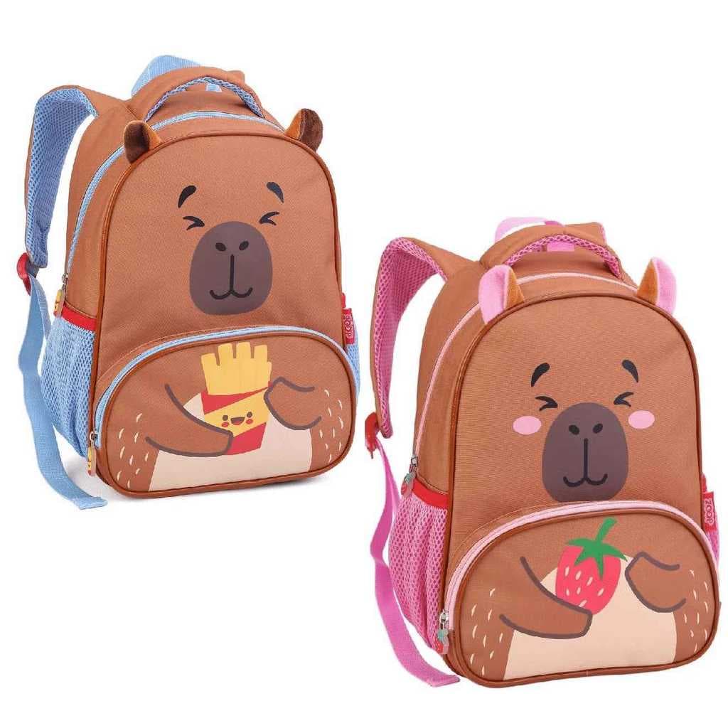 Mochila Infantil Escolar Capivara Menino Menina Zoop Mochila Escolar Mochila Capivara