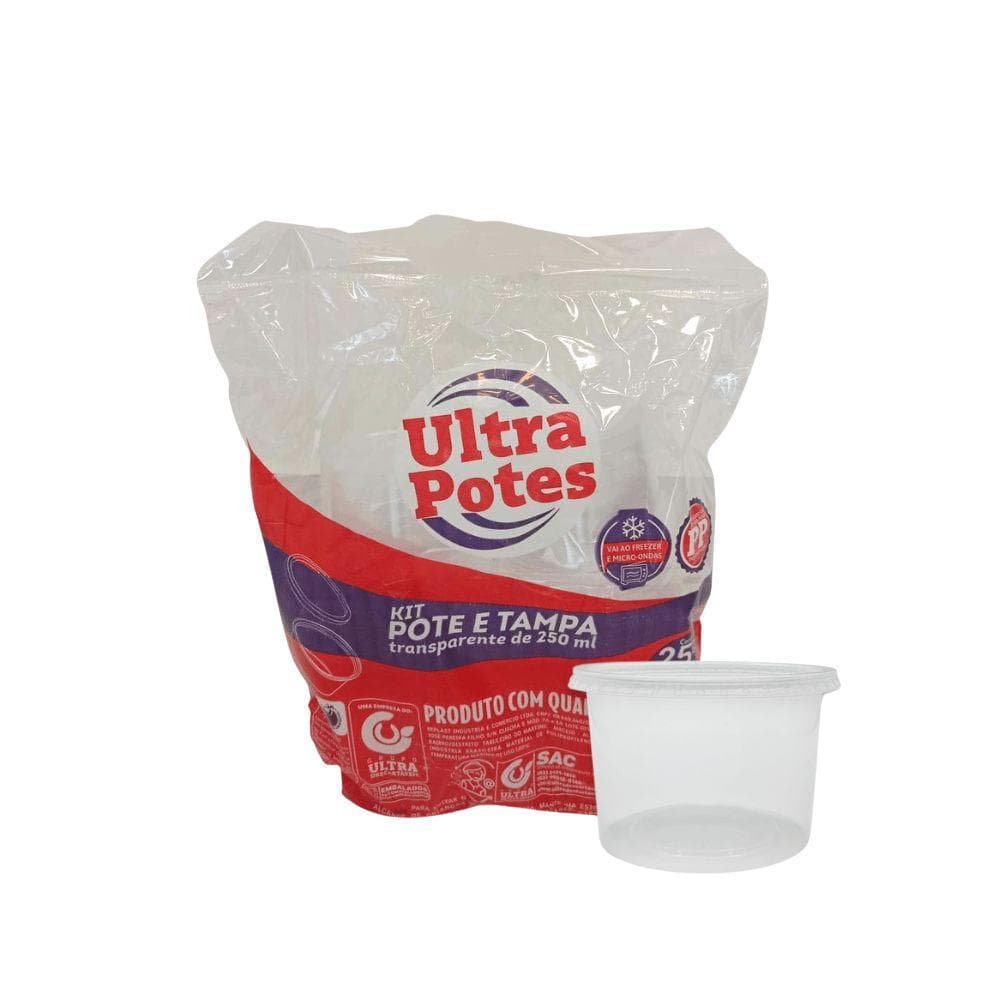 POTE C/TAMPA 250ML ULTRA TR PP C/25