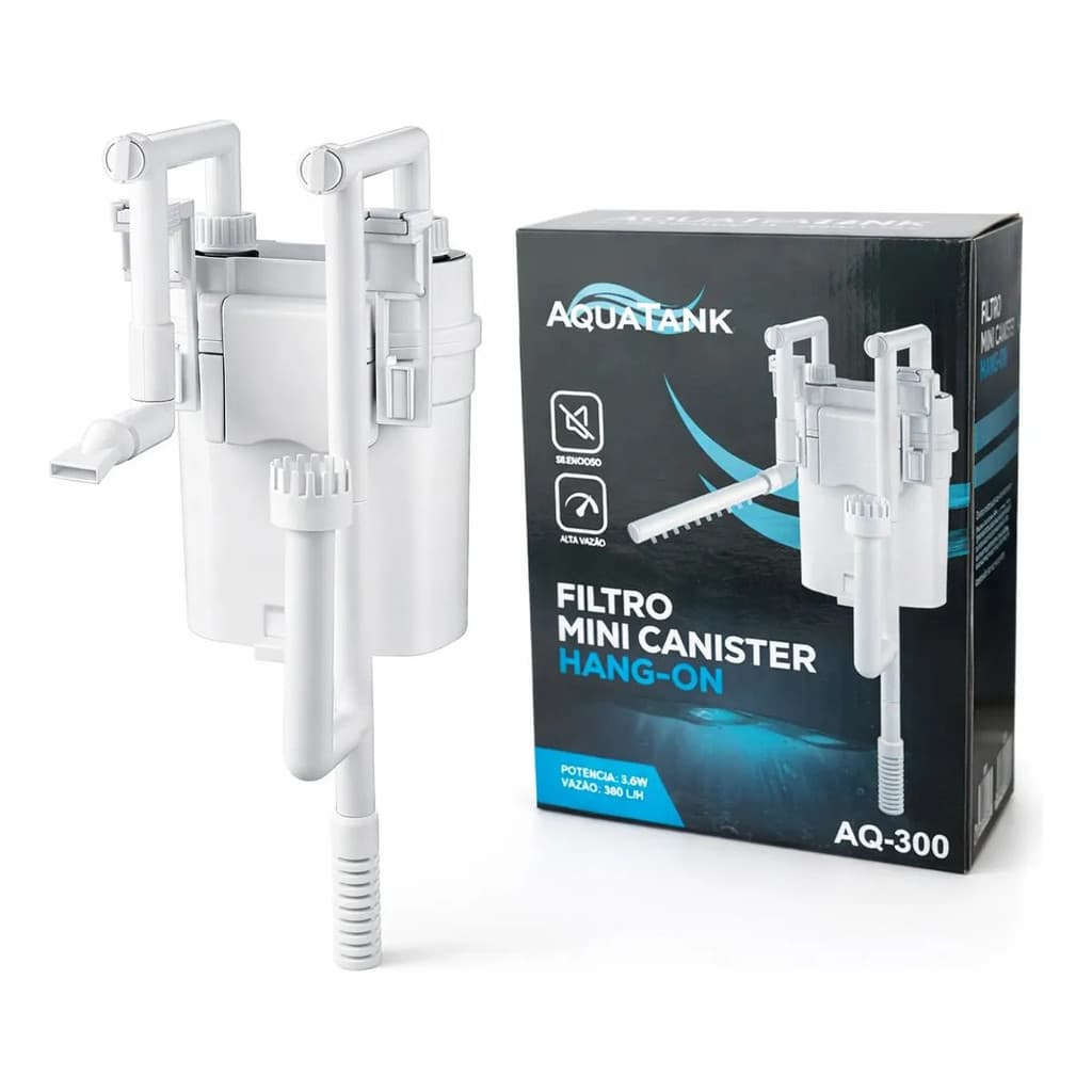 Filtro Externo Hang On Aquatank Mini Canister 300l/h Aquário 110v
