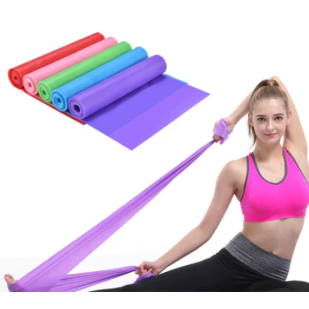 Faixas Elásticas Thera Band 1,5m 0,35mm – Exercícios/ Pilates/ Fisioterapia/ Treino Funcional e Fortalecimento