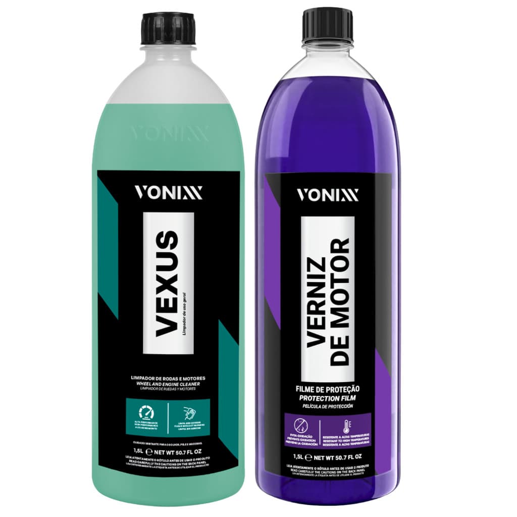 Kit Automotivo Limpeza Motor Vexus Verniz 1,5L Vonixx