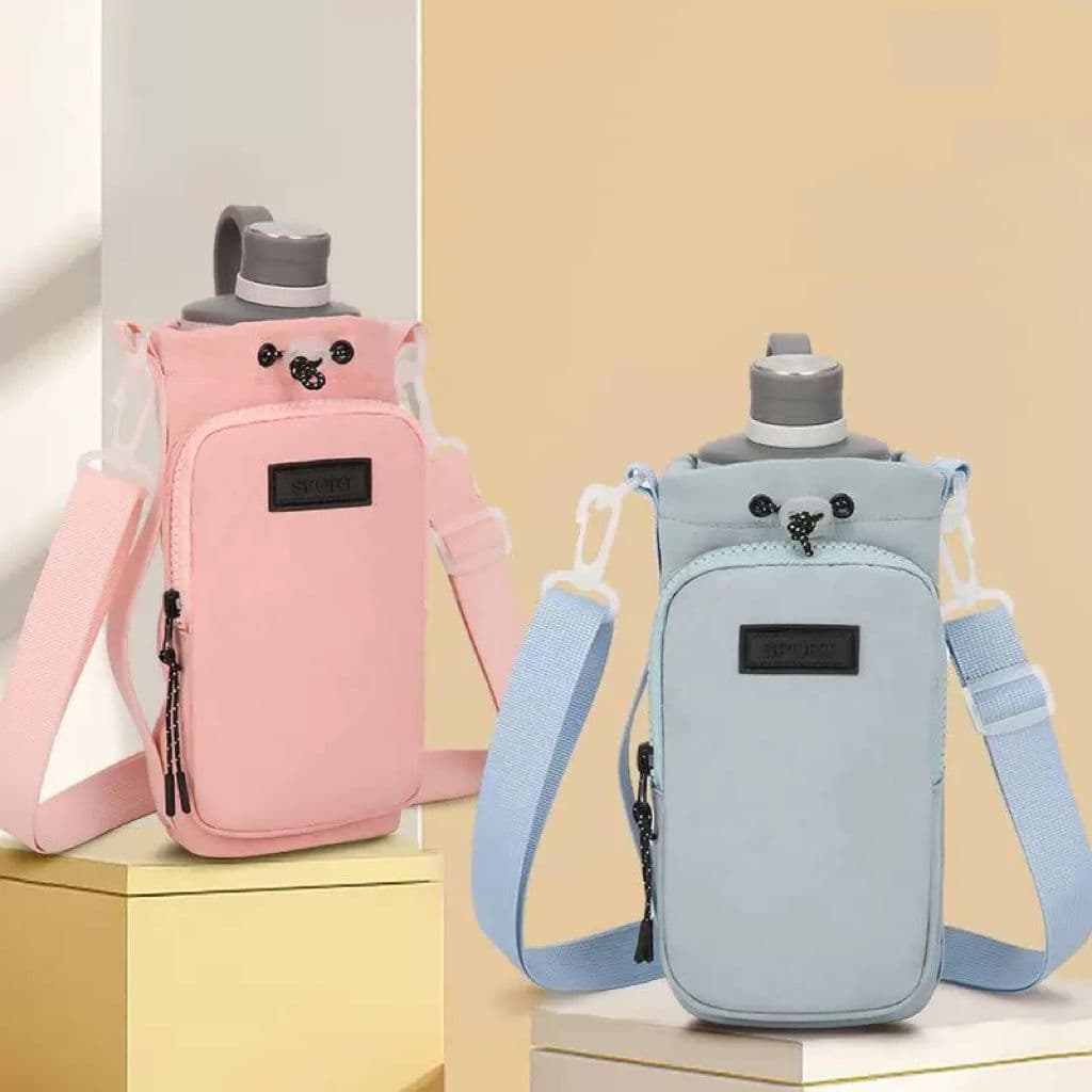 Bolsa Porta Garrafas Compatível Com Copo Para Celular Chaveiro Com Alça De Ombro Ajustável