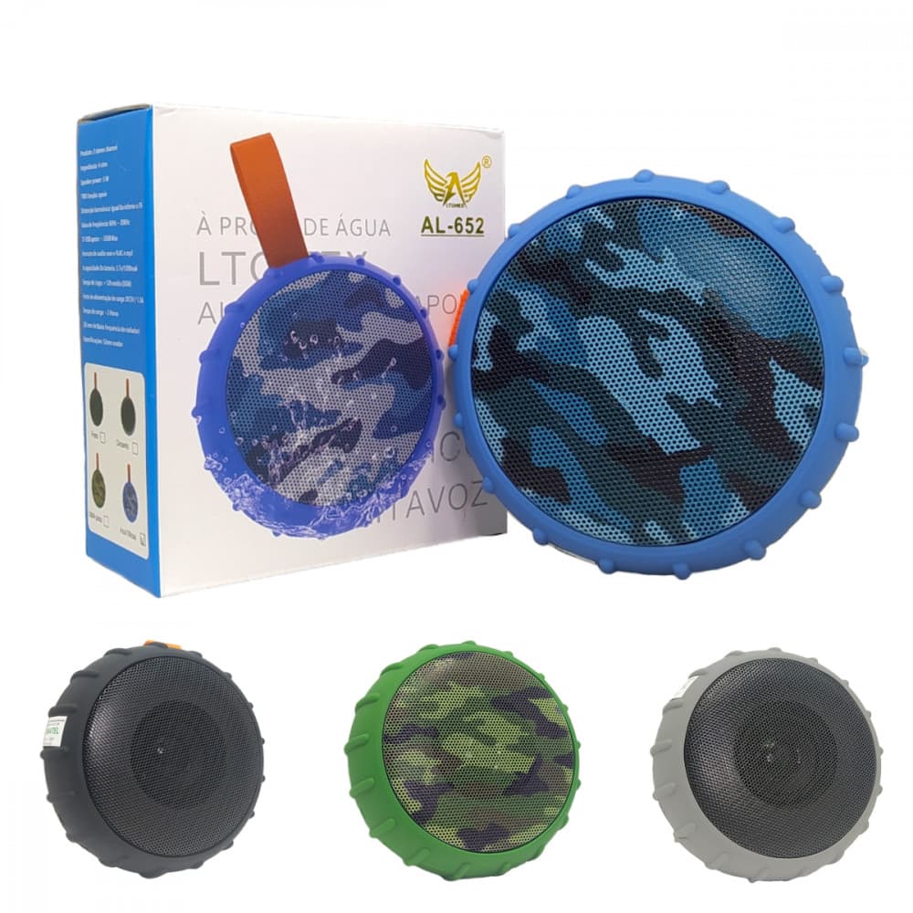Caixa de Som Bluetooth Portátil À Prova D'agua 5W AL-652