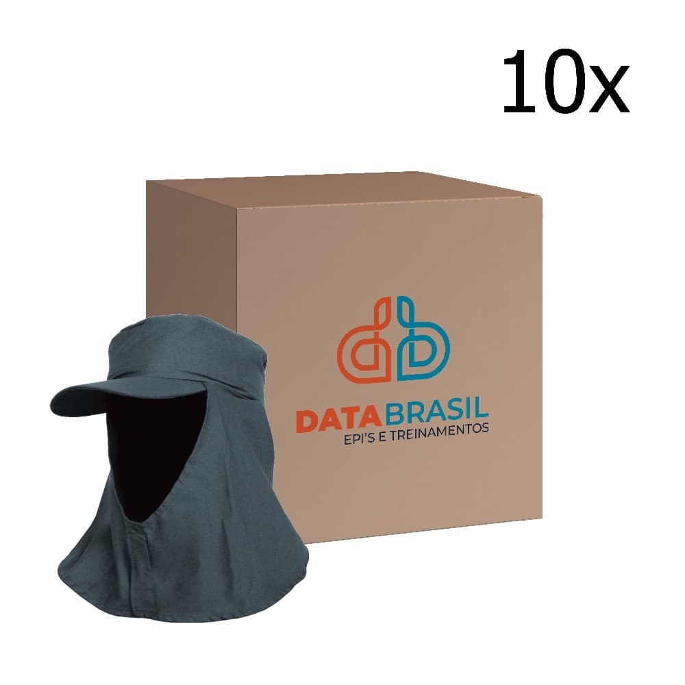 KIT 10 BONE DE SEGURANÇA ARABE HELANCA AZUL PROTEÇÃO UV CA44963