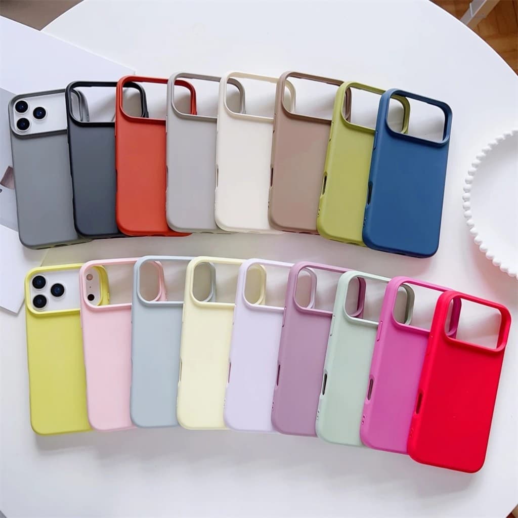 Kit 3 ou 5 Capinhas Para iPhone 11 12 13 14 15 16 17 Pro Max Silicone Case Com Aveludado Interno Cores Variadas Promoção