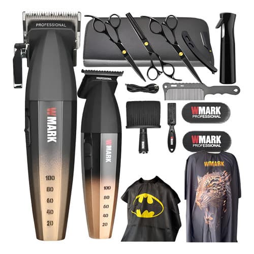 Kit Maquina Corte Wmark Ng2038 E Ng325 Profissional Dourado 127/220v
