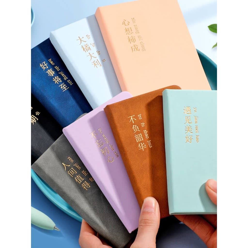 Um a7 pequeno caderno portátil bloco de notas pequeno portátil Mini bolso caderno simples nota pequena palavra caderno