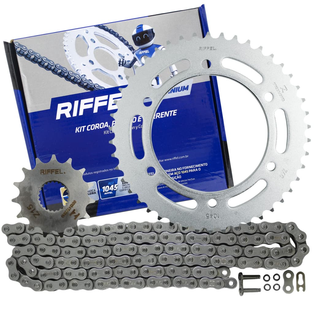 Kit Relação Yamaha Fazer 250 Fz25 2018 A 2025 Riffel