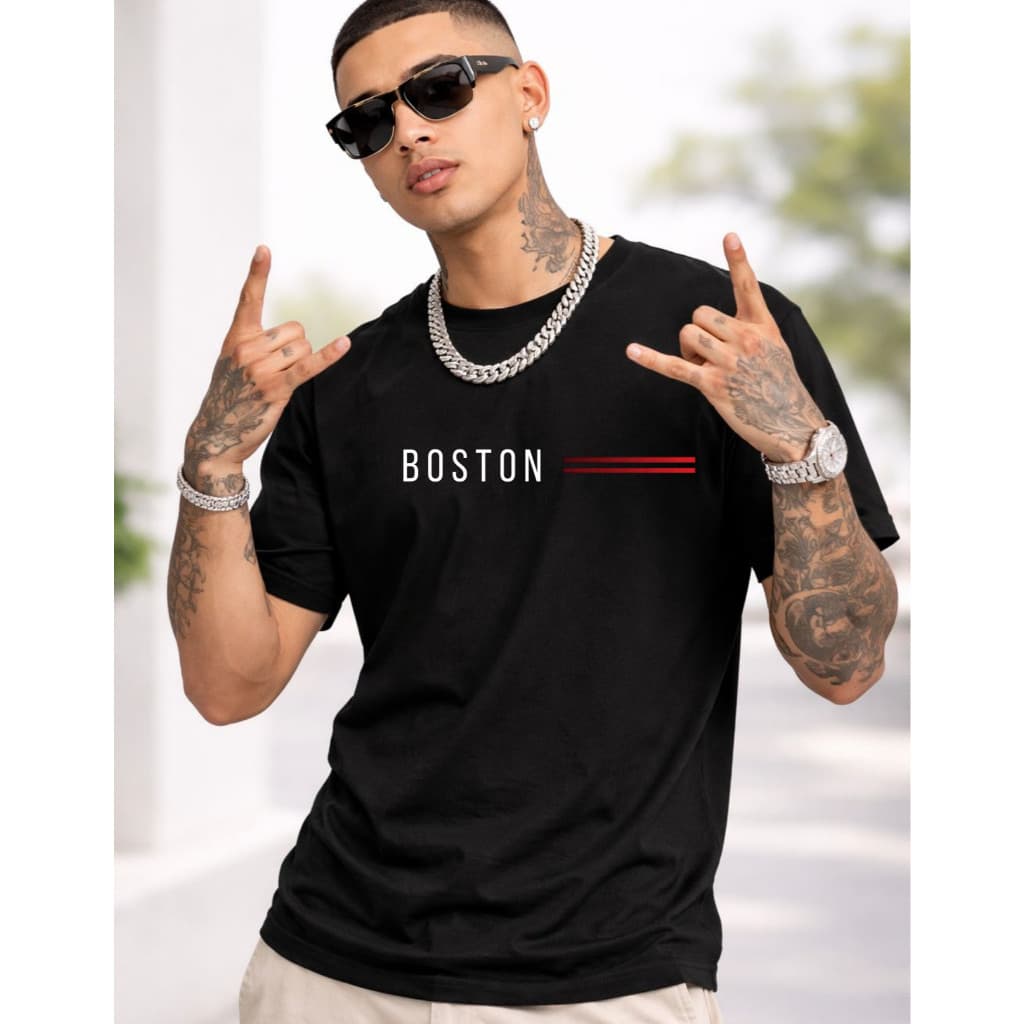 Camiseta algodão Boston Estampada Unissex blusa Exclusiva Premium Envio Rápido Promoção