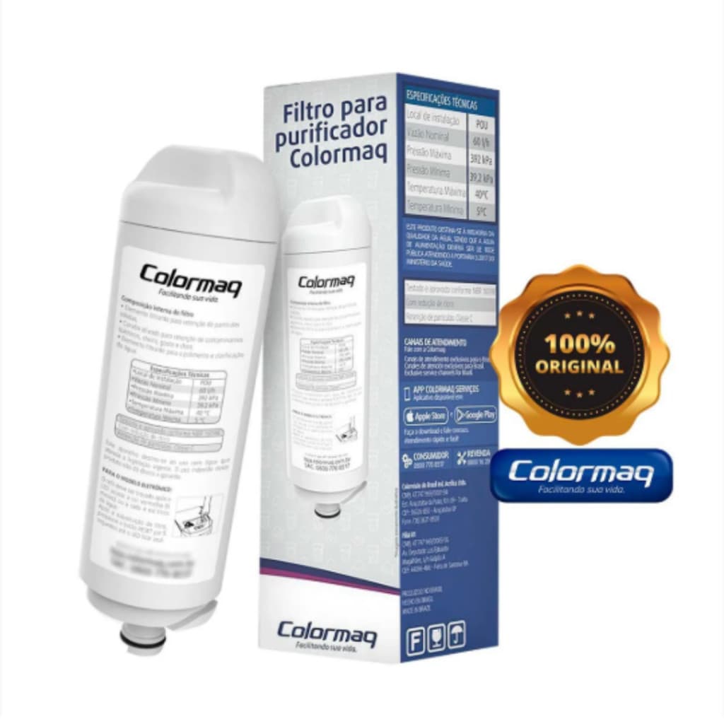 Filtro Refil Colormaq Acqua Eletrônico Compressor Novo Original