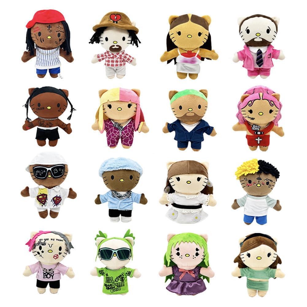 Taylor Swift Eras Tour Pelúcia , LIL PEEP Billie Eilish Melanie Martinez Travis Scott Dolls Star Hello Kitty