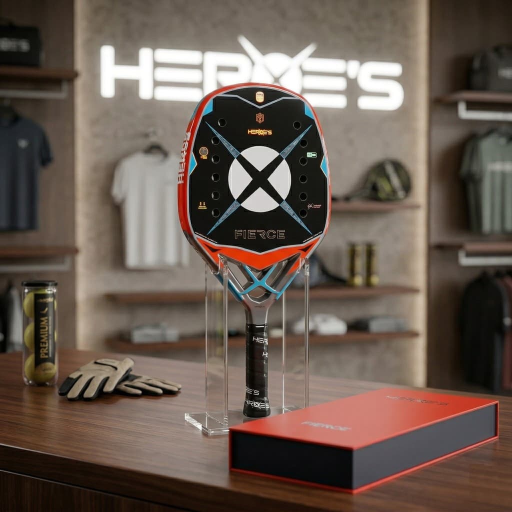Nova Raquete De Beach Tennis Heroe's Fierce 2026 Carbono 12k