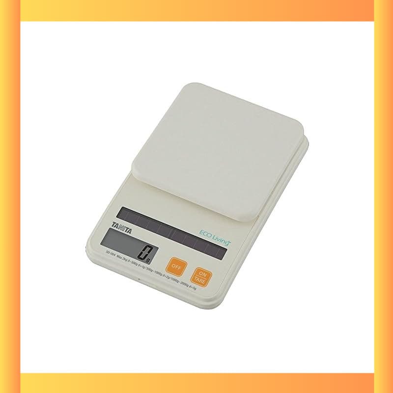 Balança Tanita Cozinha Balança Solar 2kg 1g Unidade Laranja SD-004 OU