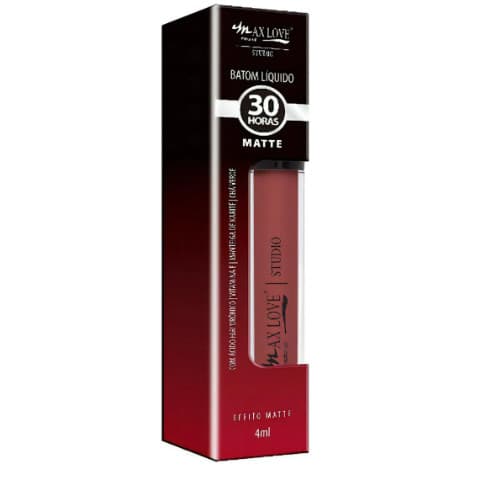 Batom Liquido Matte 30 Horas Cor 609 4ml - Max Love