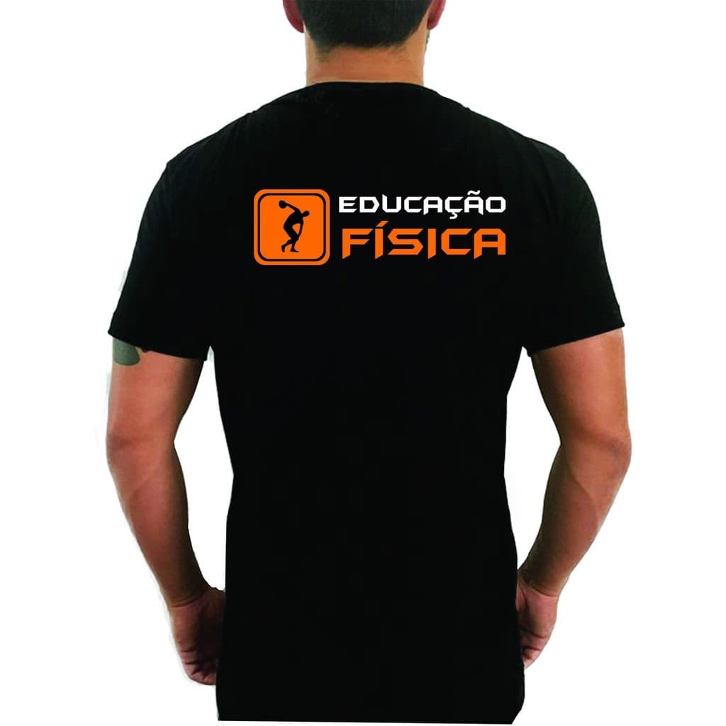 Camiseta Educação Física Masculina 100% Algodão Premium Blusa Curso Faculdade Profissional Academia Treino Conforto