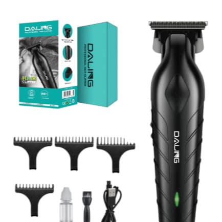 Maquina Corte Cabelo Acabamento Profissional Cor Preto 110V/220V Daling DL-1767