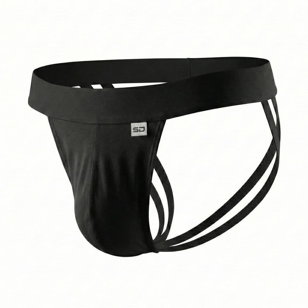 Cueca Jockstrap Faixa Dupla Suplex Elastano Estilo e Conforto