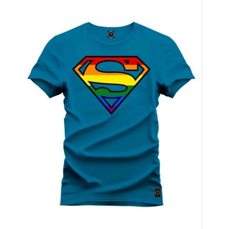 camiseta super mem lgbt plus size 100%algodão